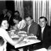 Kampioenviering café 'Litauen': feesttafel, Izegem 1958