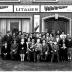 Kampioenviering café 'Litauen': groepsfoto, Izegem 1958