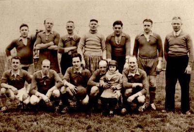 Groepsfoto voetbalclub Gits, Gits, 1958