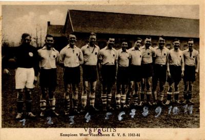 Voetbalclub VP Gits (kampioen van West-Vlaanderen), Gits, 1943-1944