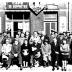 Huldiging café 'De Supporter': groepsfoto, Izegem 1958