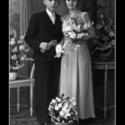 Huwelijk André Soenens - Marie-José Deschuytere, Ingelmunster, 1944