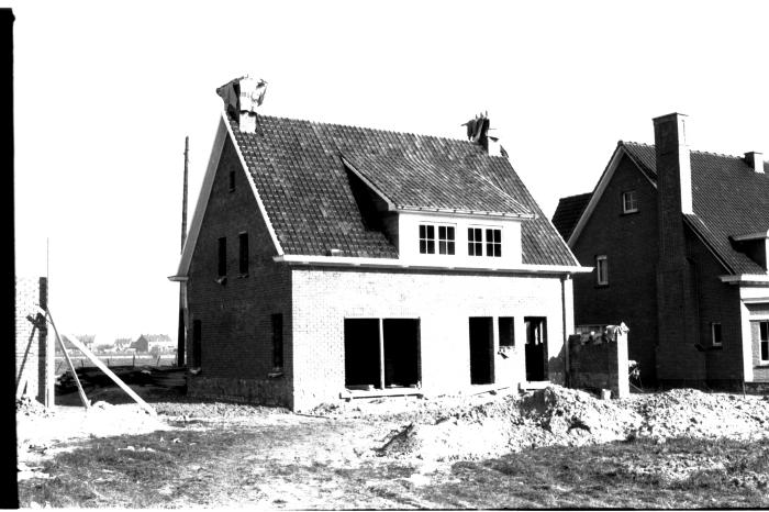 Huis in opbouw, Izegem 26 maart 1958
