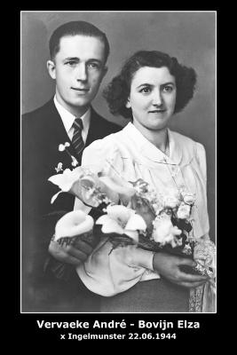 Huwelijk André Gerard Vervaeke - Elza Maria Bovyn, Ingelmunster, 1944