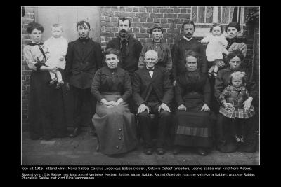 Familiefoto Carolus Sabbe, 1915