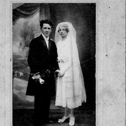 Huwelijksfoto van Florent Laleman en Helena Ghekiere