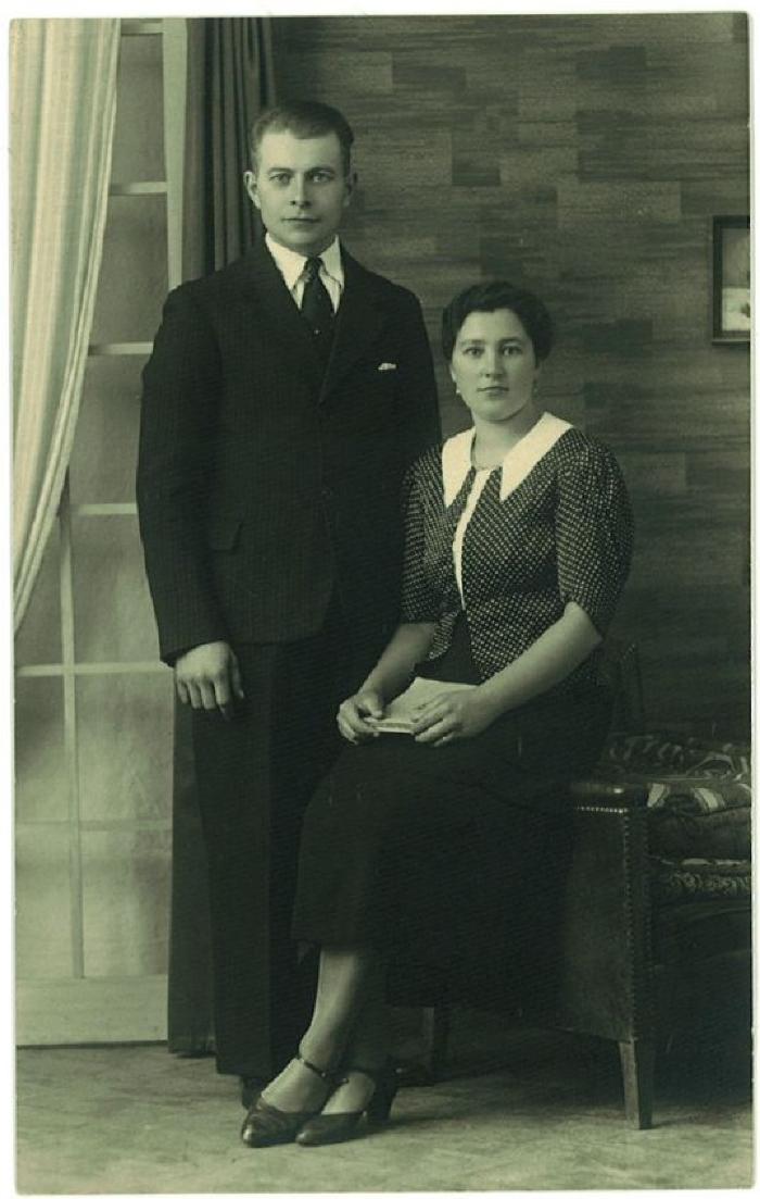 Huwelijksfoto van Bruno Windels en Maria Deceuninck