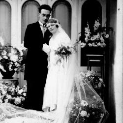 Huwelijksfoto René Martin en Maria Ghekiere